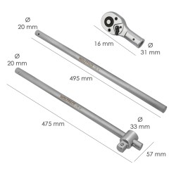 Soporte Madera Liso Techo 28x82 mm. Nogal