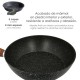 Sarten Aluminio Forjado Antiadherente Ø 28 x 5,5 cm. Mango Engomado / 5 capas / Acabado Piedra / Apta Para Todo Tipo de Cocinas