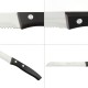 Cuchillo Aspen Panero Hoja Acero Inoxidable 19 cm. Negro