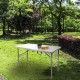 Mesa Plegable Rectangular HDPE 122x61x74 cm. Color Blanco