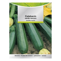 Semillas Calabacin Verde Oscuro (5 gramos) Semillas Verduras, Horticultura, Horticola, Semillas Huerto.