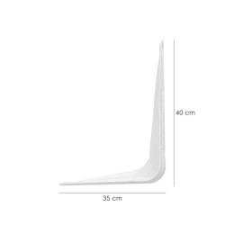 Palomilla Wolfpack Pintada Blanca  350x400 mm.