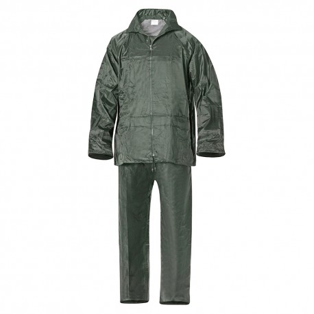 Traje de Agua Impermeable Verde Nylon       Talla 8-XL