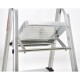 Oryx Escalera Aluminio 7 Peldaños Plegable, Uso doméstico, Antideslizante, Ligera y Resistente