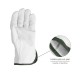 Guantes De Trabajo De Piel Flor De Vacuno, Proteccion Laboral, Riesgos Mecanicos, Guantes De Seguridad De Cuero. Talla 10" (Par)