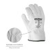 Guantes De Trabajo De Piel Flor De Vacuno, Proteccion Laboral, Riesgos Mecanicos, Guantes De Seguridad De Cuero. Talla 10" (Par)