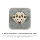 Base Empotrar Blanco