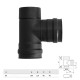 Te Tapa Estufa Pellet Vitrificado Ø80 Mm  90°