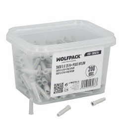 Taco 5 x 25 N+plus Nylon Caja 200 Uds.