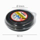 Hilo Nylon Desbrozadoras Cuadrado Dentado Profesional Ø 3,0 mm. Rollo 50 metros. Hilo Nylon Corte Desbrozadores Hierba,