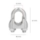 Sujetacables Galvanizado 16 mm. 5/8" Uso Domestico
