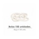 Anilla Baño Oval 18 mm. (Bolsa 100 Unidades) Blanca