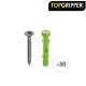 Blister Tacos Topgripper Bimaterial Con Tornillos Ø 6 mm. 30 Piezas Taco Anclaje Universal, Taco Hormigon, Taco Pladur