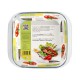 Fuente Horno Cristal Borosilicato Cuadrada 1,1litros. 18x18 cm. Ideal Meclas, Ensaladas, Postres, Cocina, Resposteria. Libre BPA