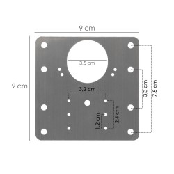 Codo Estufa Galvanizado de  130 mm. 45°.